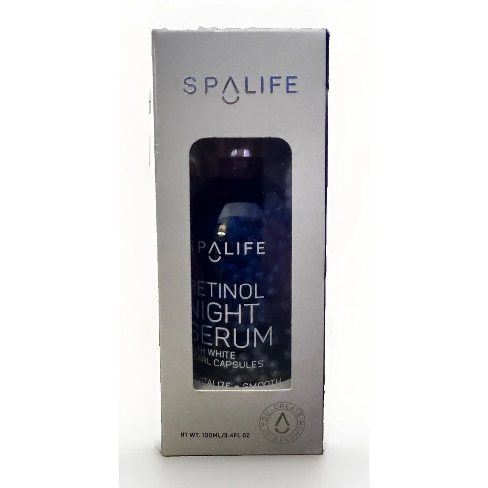 SpaLife Retinol Night Serum White Pearl Capsules Revitalize Smooth Moisturize